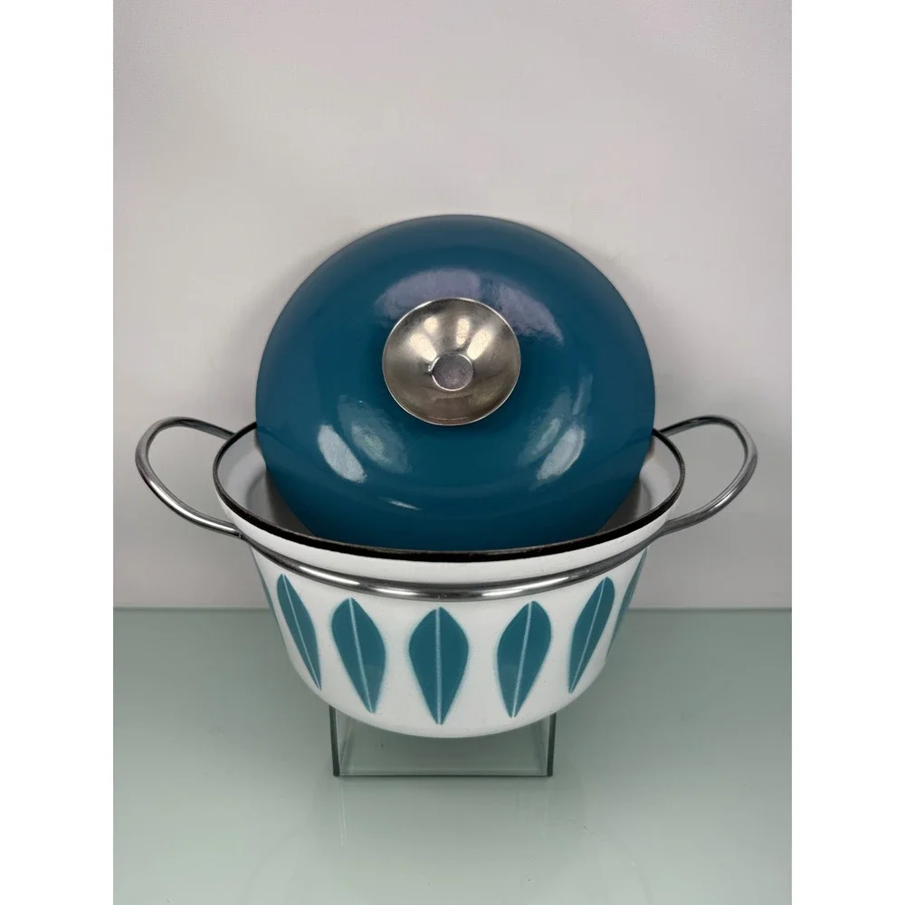 Vintage Cathrineholm Lotus Enamel Dutch Oven 7.5